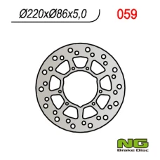 NG ДИСК ТОРМОЗНИЙ ЗАД YAMAHA XT 600 E '95-'03, XTZ 660 '91-'94 (220X86X4,5)