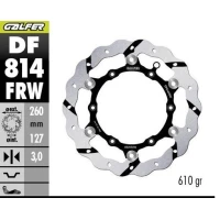 GALFER ДИСК ТОРМОЗНИЙ ПЕРІД BETA RR 250/300/350 '12-, RR 390/400/430/450/450/498 '14-, XTRAINER 250/300 '15- GROOVED (260X127X3MM)