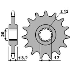 ПЕРЕДНЯ ЗІРКА PBR CHT 154 13 18NC (LANC. 428)