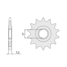 ПЕРЕДНЯ ЗІРКА CHT 600 13 APRILIA 50 (4020-13)