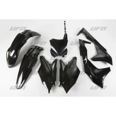 UFO КОМПЛЕКТ ПЛАСТІКОВ KAWASAKI KXF 250 '17 КОЛІР ЧОРНИЙ  (KA224E001)