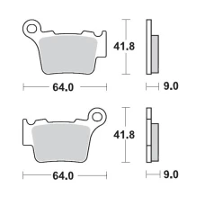 MOTO-MASTER КОЛОДКИ ДИСКОВІ ТОРМОЗНІ KH368 SINTER METAL OEM: 11 (SINTERPRO RACING) KTM 200SX, 250SX, 450SX