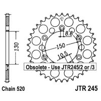 JT ЗІРОЧКА ЗАД 270 52 YAMAHA YZ/YZF/WRF '99-'18 (27052JT) (LANC. 520)
