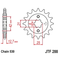 ПЕРЕДНЯ ЗІРКА JR CHT 288 15 HONDA CB 550F/K '75-'80 (28815JT) (LANC. 530) (-2)