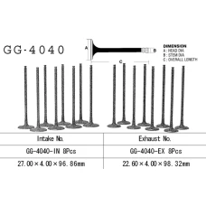 VESRAH КЛАПАН ВИПУСКНИЙ KAWASAKI ZX 6R '95-02, ZZR 600 '06-08' (OEM: 12005-1214) (1 ШТ.) (MADE IN JAPAN)