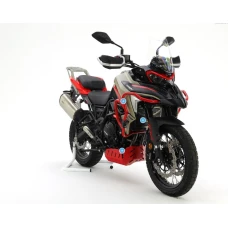 CROSSPRO 2025 GMOLE АЛЮМІНІЄВІ КРИШКИ ДВИГУНА I РАДІАТОРІВ BENELLI TRK 702 / 702 X '23-'24 КОЛІР ЧОРНИЙ (KOMPATYBILNE Z ОРИГІНАЛ ПЛИТА)