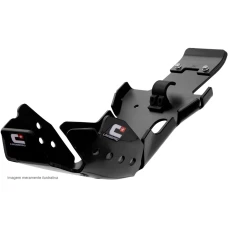 CROSSPRO ЗАХИСТ ДВИГУНА I СТІЙКИ ВАЖЕЛЯ (PRO-LINK) Z TWORZYWA DTC HARD ENDURO ПІДХОДИТЬ DO: KTM SX-F / XC-F 250/300 '23-, HUSQVARNA FC 250 / 350 '23- КОЛІР ЧОРНИЙ