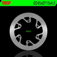 NG ДИСК ТОРМОЗНИЙ ЗАД YAMAHA YZ 125/250 (02-18), YZF/WRF (02-18) (PELNA) (245X115X4)(6X6,5MM)