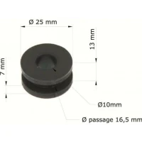 TOURMAX GUMKI MONTAZOWE (SILENTBLOCK) DO НАСОСО, БАКА ПАЛИВА, КРИЛА, СИДІННЯ, СКЛА ITP. (10 ШТУКИ.) HONDA CR 80/125/250/500, TRX 90/250/350/400/420/450/500/680/700 (OEM:18334-KA3-830; 18334-KSK-680) (MADE IN JAPAN)