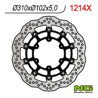NG ДИСК ТОРМОЗНИЙ ПЕРІД SUZUKI GSXR 600 '08-'18, GSXR 750 '08-'18, GSXR 1000 '09-'16, GSX 750Z '08-'14 (310X102X5) WAVE PLYWAJACA