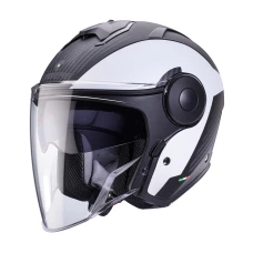 CABERG ШОЛОМ ВІДКРИТИЙ JET Z БЛЕНДА МОДЕЛЬ SOHO MILANO КОЛІР BIALY/CZARNY МАТОВА РОЗМІР M