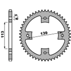 ЗАДНЯ ЗІРКА PBR 4509 38 C45 SUZUKI LTZ 400 '09, LT-R 450 '06-'09 (JTR1760.38) (LANC. 520)