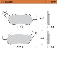 MOTO-MASTER BRAKEPADS ROADPRO SINTER ЗАДНЬОЇ