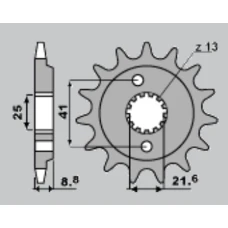ПЕРЕДНЯ ЗІРКА JR CHT 350 13 HONDA XR 600R '91-'00, POLARIS 500 (JTF1309.14)