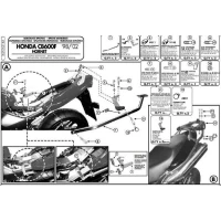 KAPPA СТЕЛАЖ БАГАЖНИКА ЦЕНТРАЛЬНОГО HONDA HORNET 600 (98-02) ( БЕЗ ВІНІЛ )