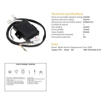DZE МОДУЛЬ ЗАПАЛУ CDI YAMAHA YFM350 WARRIOR (OEM-3GD-85540-30-00)