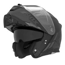 NOX FLIP-UP HELMET NOX ШОЛОМ SZCZEKOWY (FLIP-UP) Z БЛЕНДА N967 SYNCHRO КОЛІР CZARNY/TYTANOWY МАТОВА РОЗМІР L