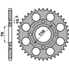 ЗАДНЯ ЗІРКА PBR 246 41 C45 HONDA CB 250N (78-82) (LANC. 530) (JTR246.41)