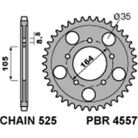 PBR ЗІРОЧКА ЗАД 4557 48 C45 GILERA GP 800 '09-'13, APRILIA SRV850 '12 (+1) (LANC. 525) (JTR-BRAK)