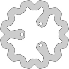 DELTA ДИСКОВІ ТОРМОЗНИЙ ДИСК, ЗАДНЬОЇ, Ø220MM, APRILIA RX,SX / DERBI SENDA