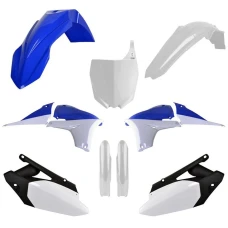 POLISPORT КОМПЛЕКТ ПЛАСТІКОВ (ПОВНИЙ KIT) YAMAHA YZ 450F '10-'13 W КОМПЛЕКТІ TABLICA ПЕРІД (8678400001) I КРИШКИ AMORTYZAROROW (8352000001) КОЛІР NIEBIESKO БІЛИЙ OEM
