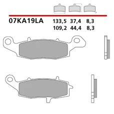 BREMBO 2026/03 КОЛОДКИ ДИСКОВІ ТОРМОЗНІ KH229 SINTER LA (SPIEK METALICZNY) ПЕРІД (ECE R90)