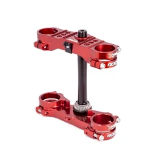 XTRIG ПОЛКИ ПІДВІСКИ ПЕРІД ROCS TECH TRIPLE CLAMPS KTM SX 85 '25; HUSQVARNA TC 85 '25; GAS GAS MC 85 '25 (OFFSET 14MM) КОЛІР ЧЕРВОНИЙ
