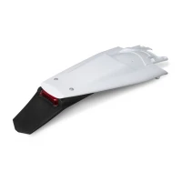 ЗАДНЄ КРИЛО UFO HUSQVARNA TE 150 / 250 / 300 '24, FE 250 / 350 / 450 / 501 '24, КОЛІР БІЛИЙ (З LED-ЛІХТАРЕМ)
