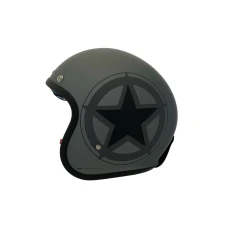 APEX ШОЛОМ JI100 ЗІРКА MATT BLACK/GREY L