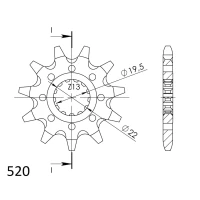 SUPERSPROX / JT ПЕРІД SPROCKET 1439.11