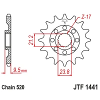JT ЗІРОЧКА ПЕРІД 2133 15 SUZUKI RMZ 450 '05-'12 (213315JT) (LANC. 520)