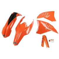 UFO КОМПЛЕКТ ПЛАСТІКОВ (ПОВНИЙ KIT) Z OSLONAMI ТЕЛЕСКОПІЧНИЙ (АМОРТИЗАТОРІВ) KTM EXC '09-'10 КОЛІР КОЛІР ПОМАРАНЧ (KT511E127)