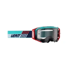 LEATT (НОВИНКА 2023) ОКУЛЯРИ VELOCITY 5.5 GOGGLE AQUA LIGHT GREY 58% - КОЛІР CZERWONY/GRANATOWY/NIEBIESKI ХВІРТКА DYMIONE ЗЕРКАЛО СІРИЙ КОЛІР
