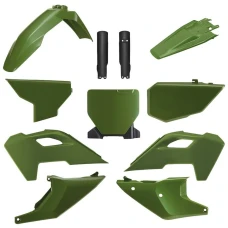 POLISPORT КОМПЛЕКТ ПЛАСТІКОВ (ПОВНИЙ KIT) HUSQVARNA TC/FC '23-'25 W КОМПЛЕКТІ TABLICA ПЕРІД (8671700004) I КРИШКИ AMORTYZAROROW (8352500002) КОЛІР (GREEN FLOW)