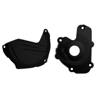 POLISPORT КОМПЛЕКТ ЗАХИСТ КРИШКИ (DEKLA) ГЕНЕРАТОР І ЗАХИСТ КРИШКИ КОМПЛЕКТА СЦЕПЛЕННЯ KAWASKI KX 250F '13-'16 КОЛІР ЧОРНИЙ (8460800001+8435800001)
