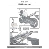KAPPA СТЕЛАЖ БАГАЖНИКА ЦЕНТРАЛЬНОГО KAWASAKI ER-6N / ER-6F 650 (12-15) ( БЕЗ ВІНІЛ )