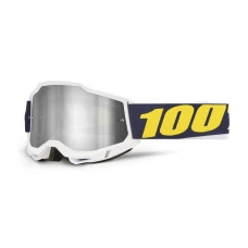 100 % ОКУЛЯРИ МОДЕЛЬ ACCURI 2 WOLG - MIRROR SILVER LENS - КОЛІР CZERWONY/BIALY СКЛО СРІБНЕ ЗЕРКАЛО