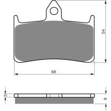 GOLDFREN ТОРМОЗНИЙ КОЛОДКИ 069 КЕРАМІЧНІ КАРБОНОВОГО S3