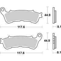 SBS BRAKEPADS SINTERED