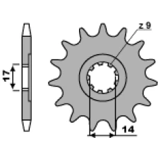 ПЕРЕДНЯ ЗІРКА PBR CHT 210 13 18NC CAGIVA Z13 (LANC. 428)
