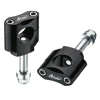 ACCEL КРІПЛЕННЯ/ПІДЙОМНИКИ КЕРМА (22,2MM) WYS. 34,7MM ZE БОЛТ M12 КОЛІР ЧОРНИЙ (BM-07BK22)