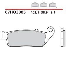 BREMBO 2026/03 КОЛОДКИ ДИСКОВІ ТОРМОЗНІ KH226 / KH142 GENUINE КАРБОН CERAMIC (POLMETALICZNE MIESZANKA OEM) ПЕРІД/ЗАД