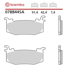 BREMBO 2026/06 КОЛОДКИ ДИСКОВІ ТОРМОЗНІ ROAD SINTER SA (SPIEK METALICZNY) (ECE R90) APRILIA RSV4 / FACTORY '25, DUCATI PANIGALE V4 / STREETFIGHTER V4 '25-'26, KTM RC 990 R '26, MV AGUSTA BRUTALE 931 '26, NORTON MANX 1200 '26,