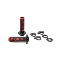 X-GRIP ПЕРЕМИКАЧІ (GRIPY) BRAAAAP GRIPS LOCK-ON-GRIP (З ПЕРЕХОДНИКАМИ ROLGAZU) RED OPEN END (Z ОТВОРОМ) КОЛІР ЧЕРВОНИЙ
