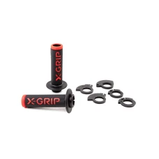 X-GRIP ПЕРЕМИКАЧІ (GRIPY) BRAAAAP GRIPS LOCK-ON-GRIP (З ПЕРЕХОДНИКАМИ ROLGAZU) RED OPEN END (Z ОТВОРОМ) КОЛІР ЧЕРВОНИЙ