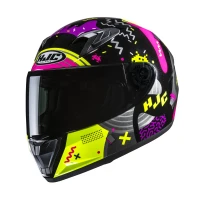 HJC ШОЛОМ Y10 MIKA JUNIOR BLACK/YELLOW/PINK MC3H, S