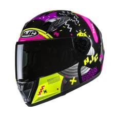 HJC ШОЛОМ Y10 MIKA JUNIOR BLACK/YELLOW/PINK MC3H, S
