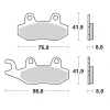MOTO-MASTER КОЛОДКИ ДИСКОВІ ТОРМОЗНІ KH135 \/ KH214 SINTER METAL OEM: 11 (SINTERPRO RACING) KAWASAKI: KX 125-250-500, KDX 200-250, SUZUKI: RM - зображення 1
