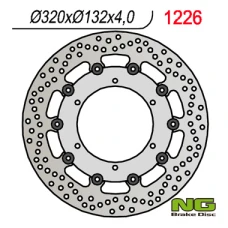 NG ДИСК ТОРМОЗНИЙ ПЕРІД YAMAHA XT660 X '04-'16 320 MM (320X132X4) (PLYWAJACA)(6X8,50MM)