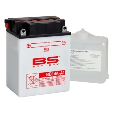 BS АКУМУЛЯТОР BB14A-A1 (YB14A-A1) 12V 14AH 134X89X176 OBSLUGOWY - ELEKTROLIT OSOBNO (175A) (3) UE2019/1148